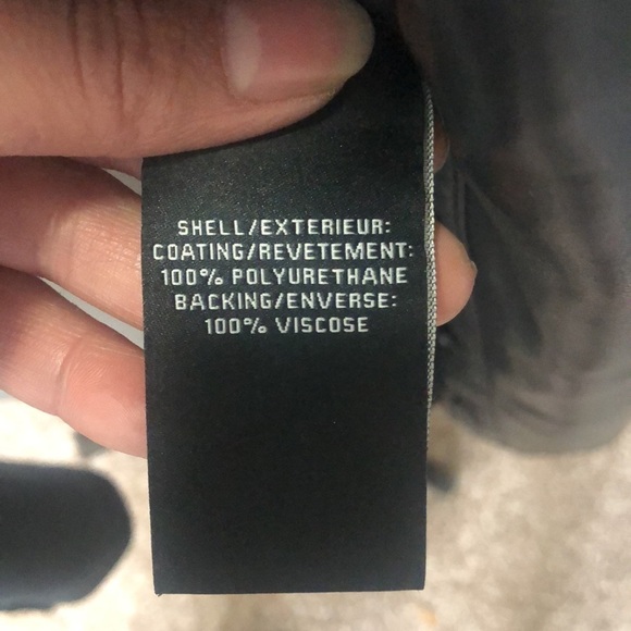 Bagatelle collection black faux leather pocketed long coat size medium​ - Picture 11 of 11